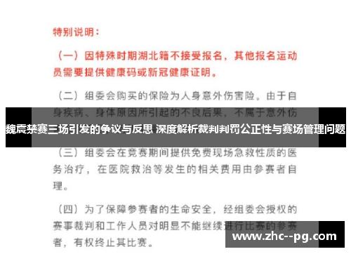 魏震禁赛三场引发的争议与反思 深度解析裁判判罚公正性与赛场管理问题